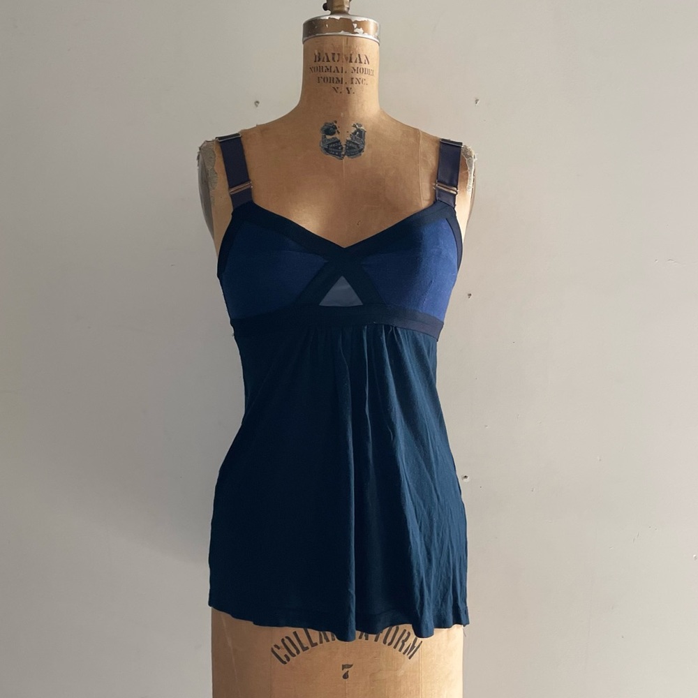 [VPL] Navy Grey Black jersey Cami casual Top